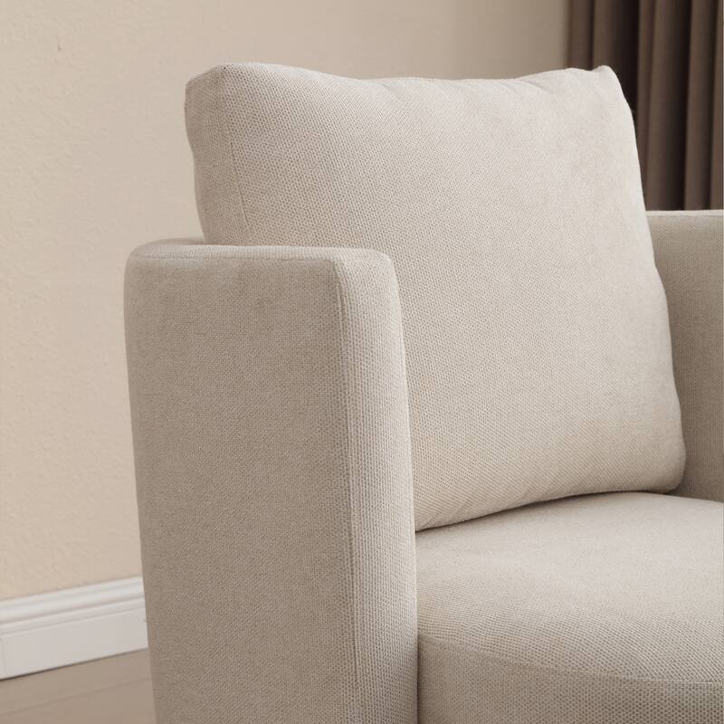 30.7" Wide Accent Chair with Ottoman Armchair Upholstered Reading Chair